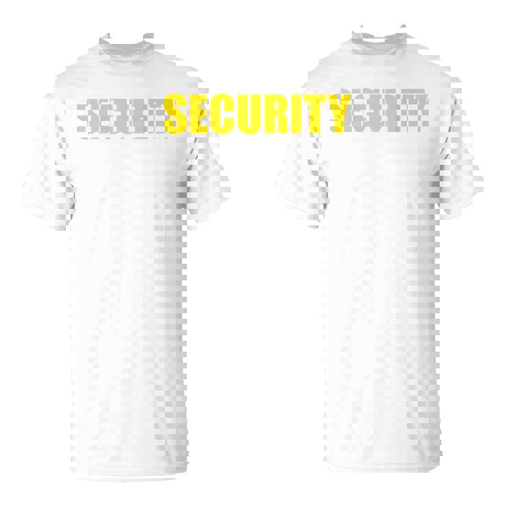 セキュリティ 背面のみ Tシャツ