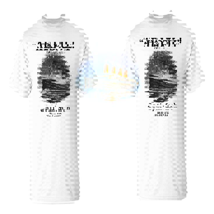 タイタニック・アヘッド フルクルーズ船 キャプテン・スミス 1912 タイタニック Tシャツ