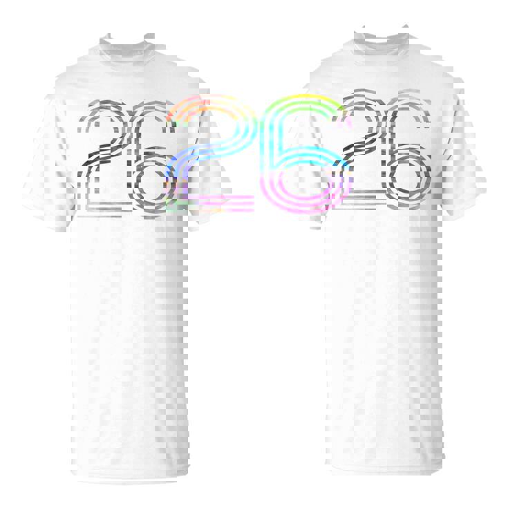 タイダイシャツ ナンバー26 レトロユニフォーム バックプリントジャージ Tシャツ