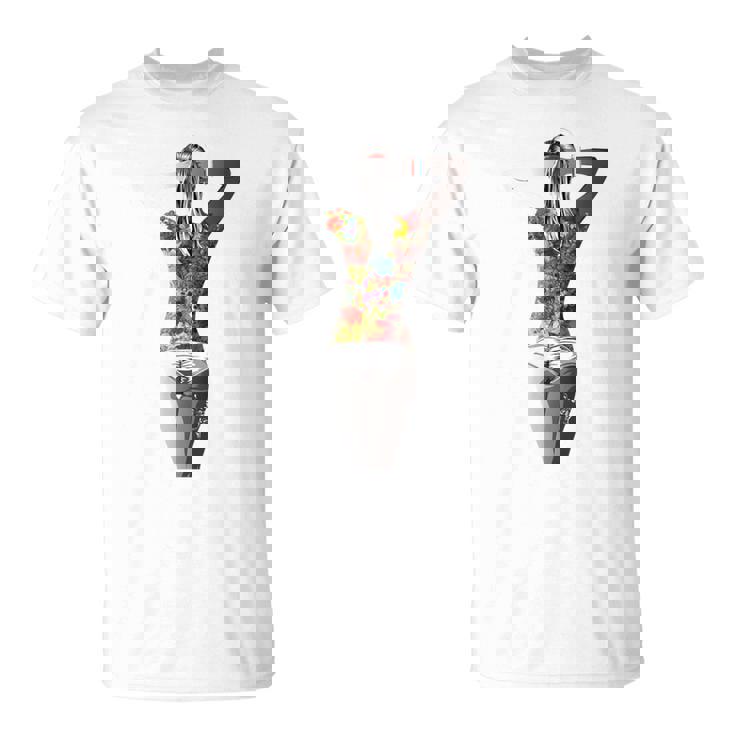 タトゥー レディース アートtシャツ モチーフ セクシータトゥー レディース メンズ Tシャツ