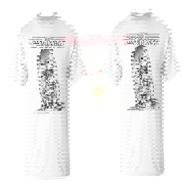 ターミネーターt-800ヘッドレトロサイボーグゲーマークラシックsf。 Tシャツ