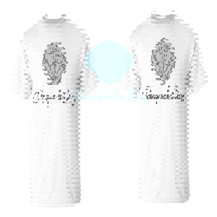 チェサピーク湾 ホタテ貝殻 貝殻 ビーチ 沿岸釣り Tシャツ