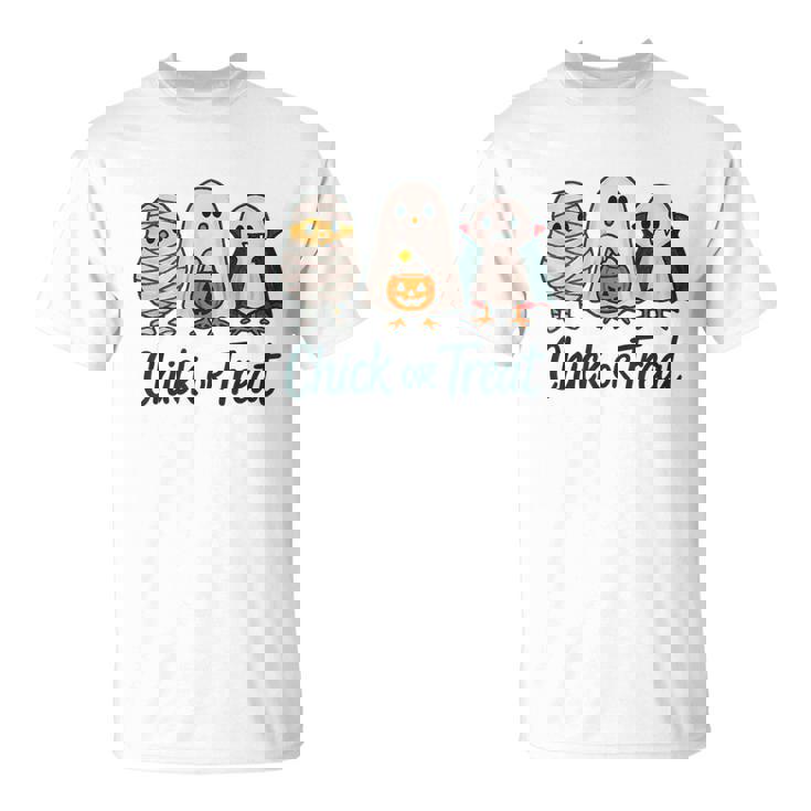 チックオアトリートハロウィンかわいいゴーストヴァンパイア Tシャツ