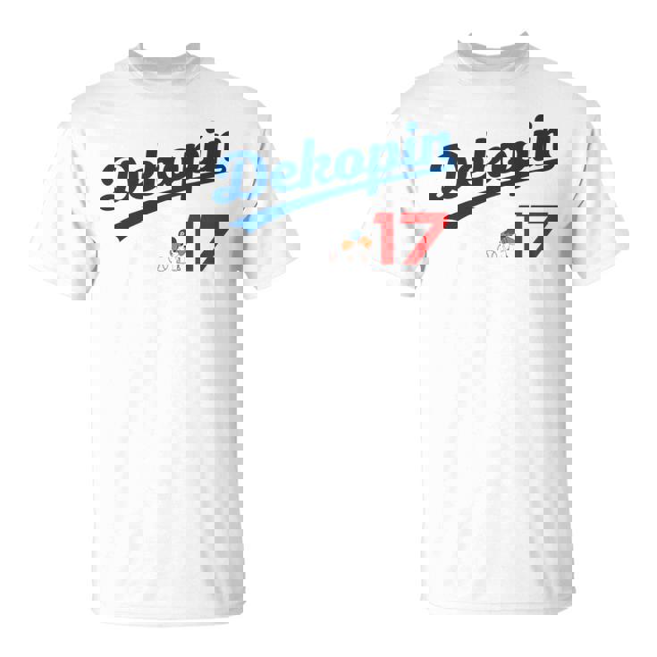 デコピン 大谷 Dekopin 愛犬 Decoy 二刀流 Decopin 野球 ユニホーム風 犬 かわいい 長袖tシャツ Tシャツ