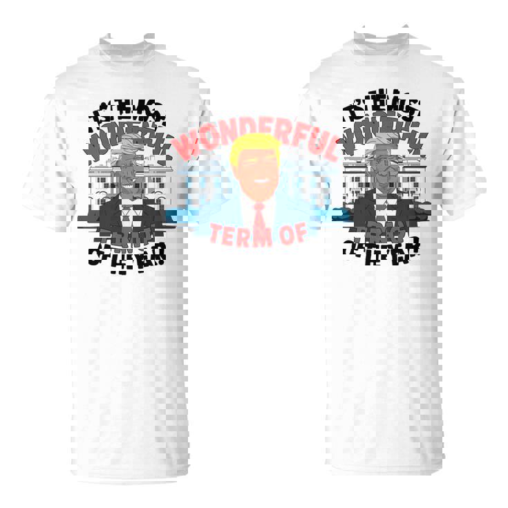 トランプ 今年一番素晴らしい用語 クリスマス 長袖tシャツ Tシャツ