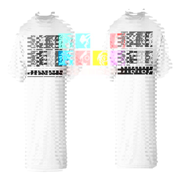 ドゲンジャーズ フェイスシルエット Tシャツ