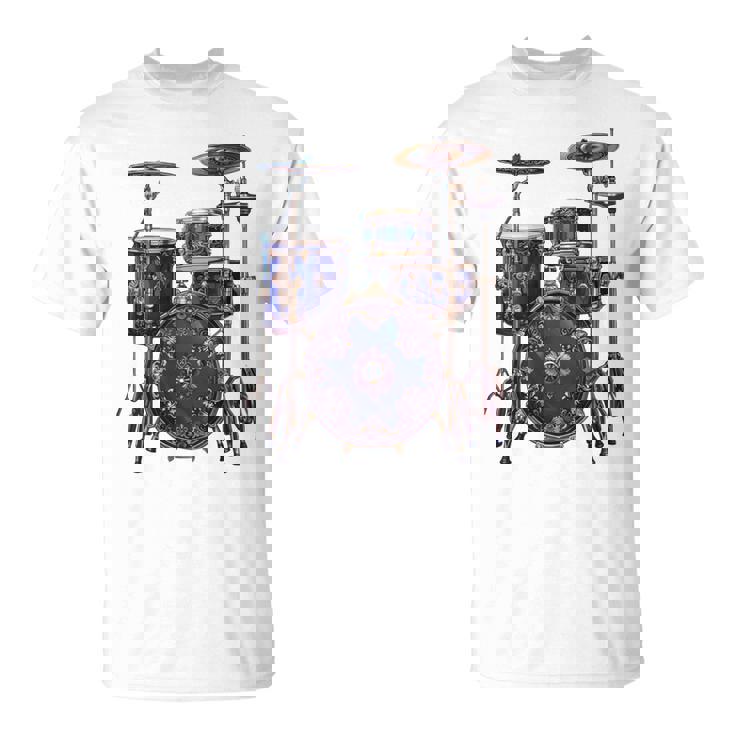 ドラム ドラマー ドラミング ドラム 長袖tシャツ Tシャツ