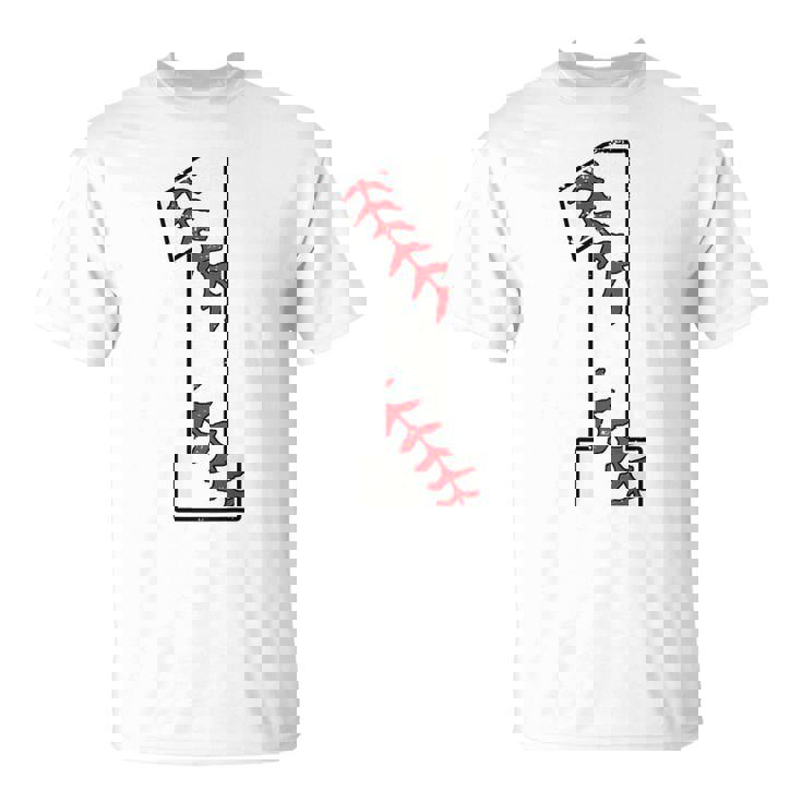 ナンバー1 ベースボールジャージー ナンバー1 背面にプリント Tシャツ