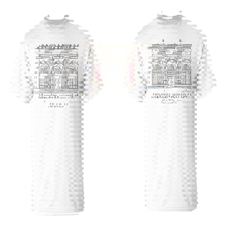 ニューヨーク、メトロポリタン美術館、アメリカ、手描き Tシャツ