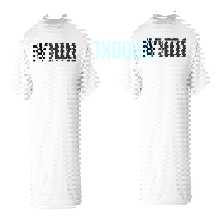 ニューヨークのファンのためのニューヨークブルックリンクリエイティブフリップデザイン Tシャツ
