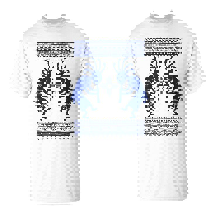 ネイティブアメリカン カルチャー ココペリ ミュージシャンボーダー 1 楽しい Tシャツ