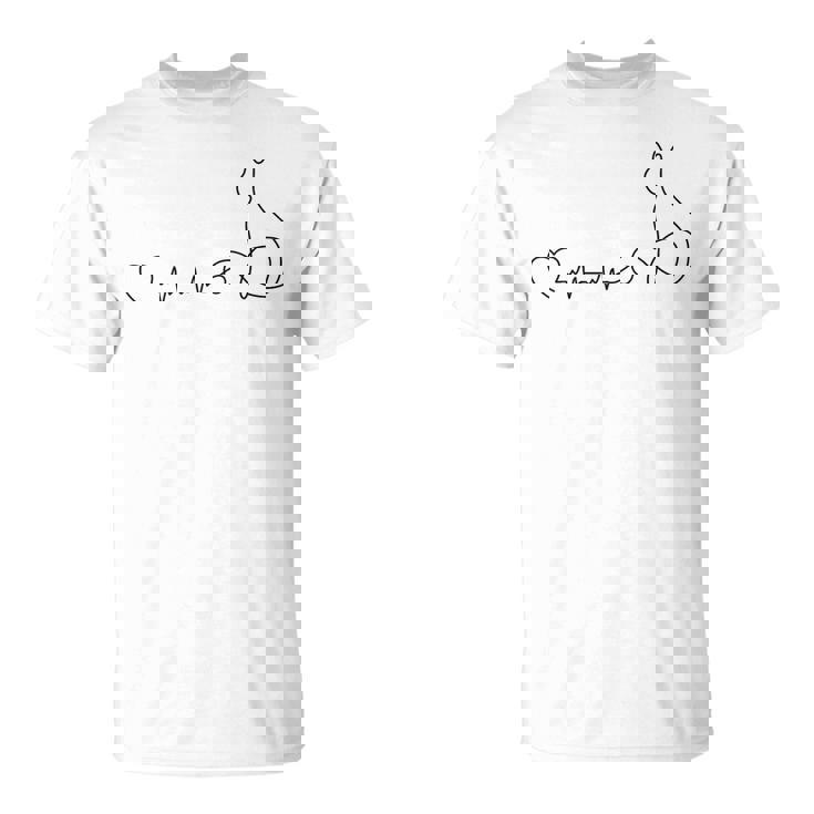 ネコ好きの心拍猫 Tシャツ