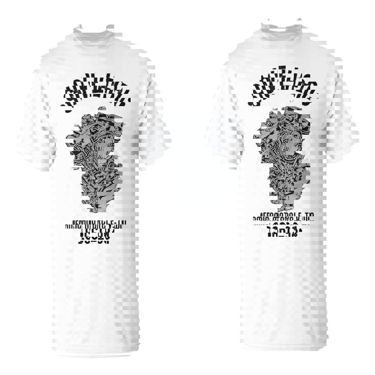 ノベルティ ショベルヘッド オートバイ愛好家 夫 おじいちゃん Tシャツ