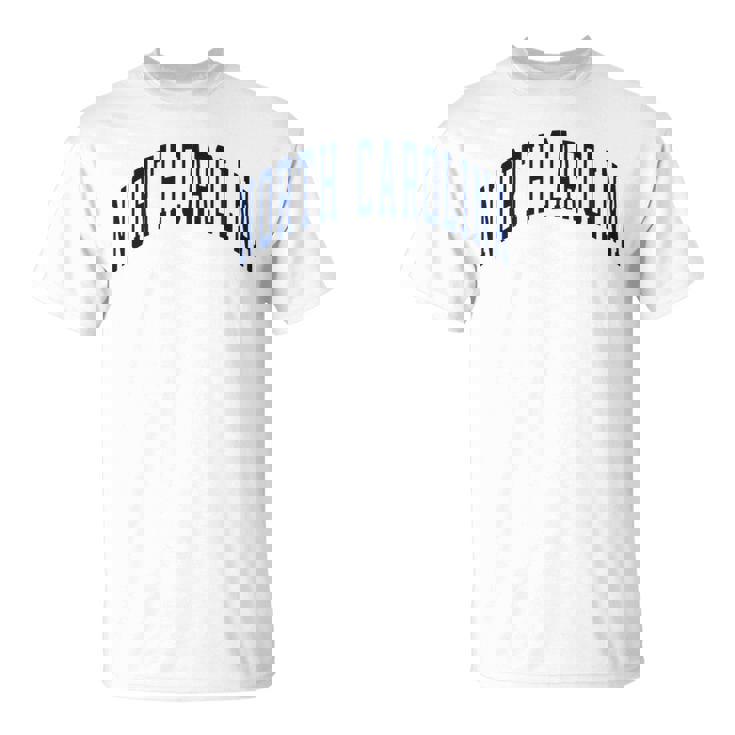 ノースカロライナ代表チームのスタイル ネイビーテキスト 長袖tシャツ Tシャツ