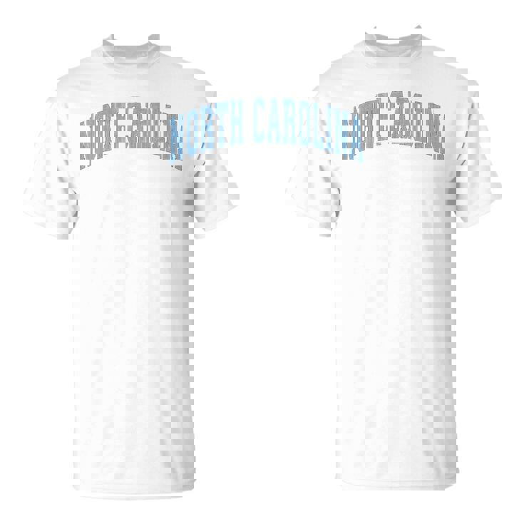 ノースカロライナ州ノースカロライナ州ヴィンテージアスレチックスポーツデザインブルースタイル Tシャツ