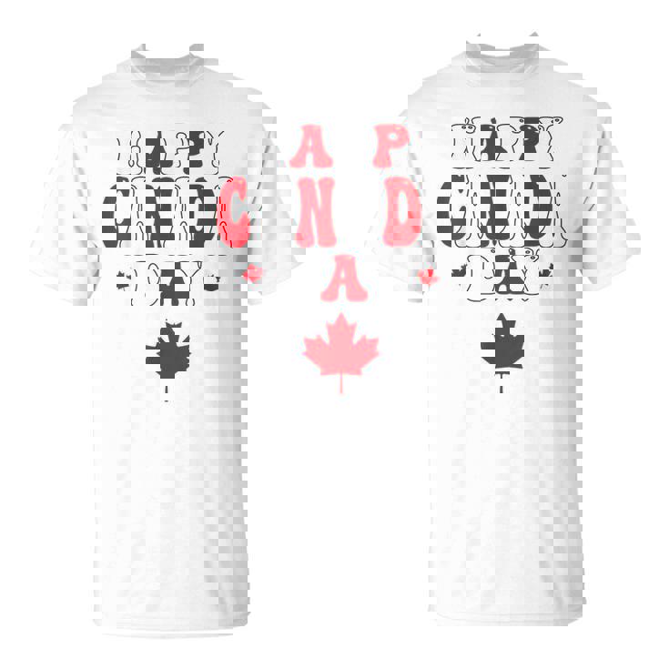 ハッピーカナダデー カナダメープル カナダの女性 メンズ キッズ Tシャツ