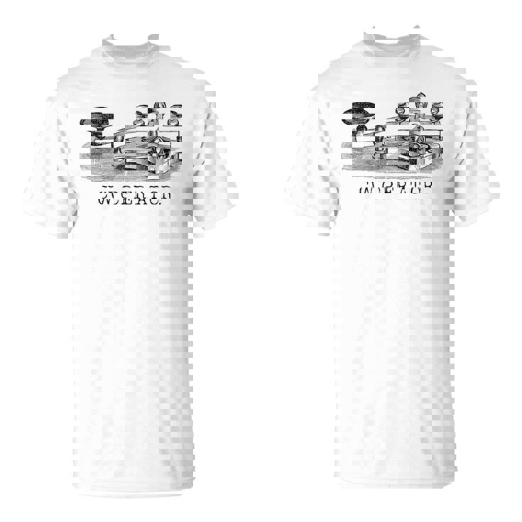 ハム・ラジオ用ヴィンテージモールス信号 Cwオペレーター Tシャツ