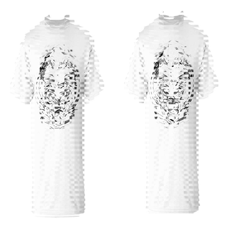 ハロウィンコスチューム ホワイトウルフ ギリシャ神話 バックプリント Tシャツ