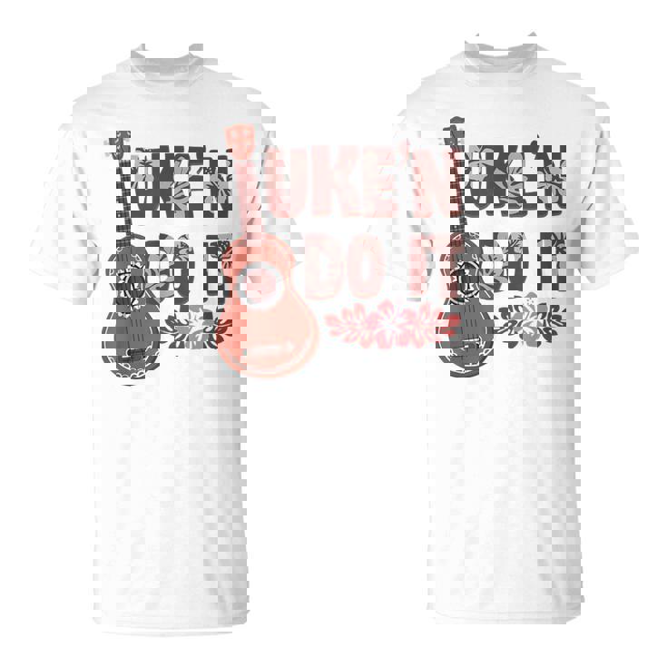 ハワイアンウクレレ ウケアンドドゥイットフラワー Tシャツ