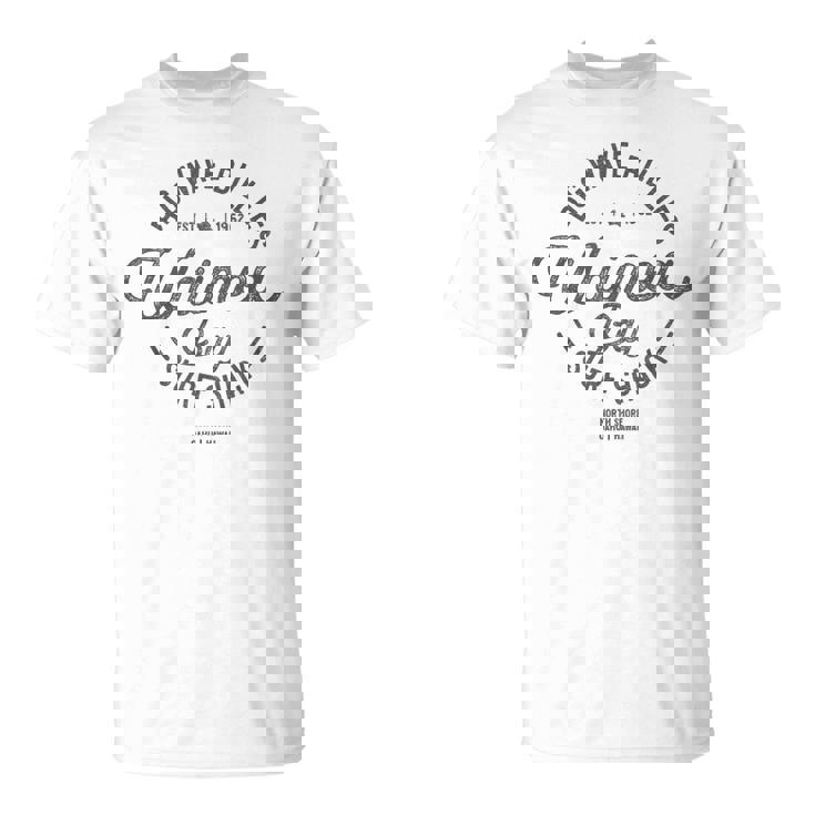 ハワイアンサーフデザインワイメアベイノースショアハワイバケーション Tシャツ