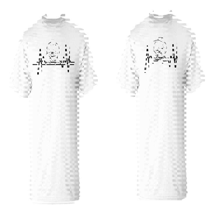 ハートビート ドッグ デザイン ビションフリーゼ Tシャツ