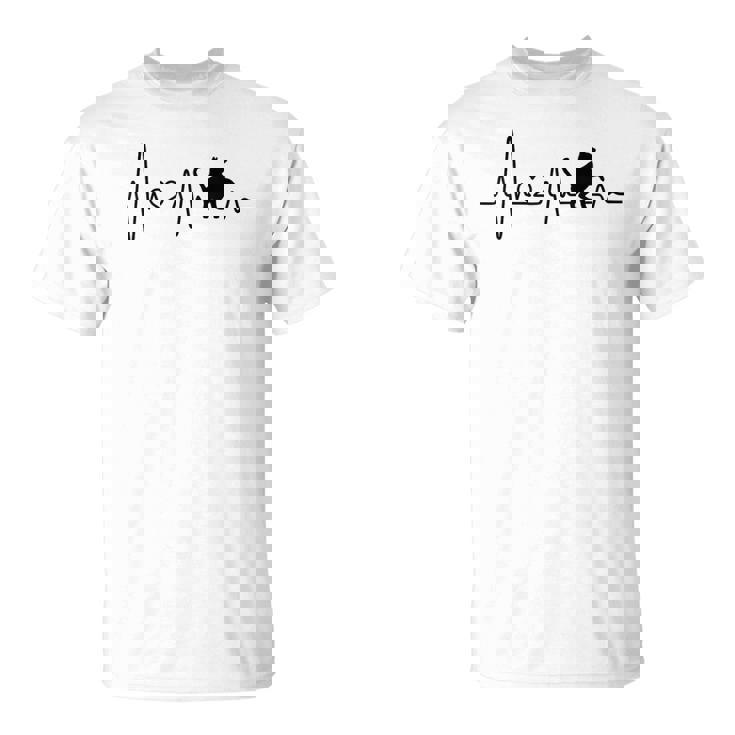 ハートビート 猫 猫好き ギフト 猫 Heartbeat Cat Tシャツ