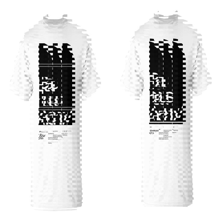 バウハウスアーカイブ – モダニストベルリンデザイン Tシャツ