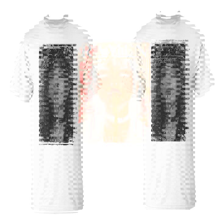 バックプリントtシャツ ピンナップガール ラーメン ヌードル アニメ マンガ アジアン ラーメン Tシャツ