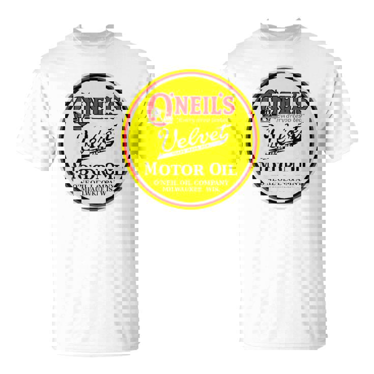 バックプリントのみ レトロ ヴィンテージ ガソリンスタンド オニールのモーターオイル Tシャツ