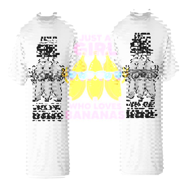 バナナ好きな女の子だけフルーツファニーイエローバナナ好き Tシャツ