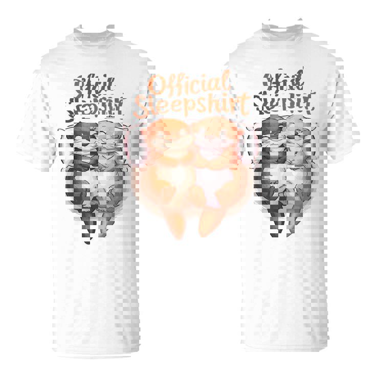 パジャマ バレンタイン カワウソ ラブ Tシャツ