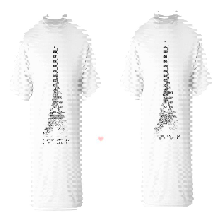 パリ エッフェル塔 ビンテージ スカイライン ラブ フランス ツアー エッフェル I Love Paris Tシャツ