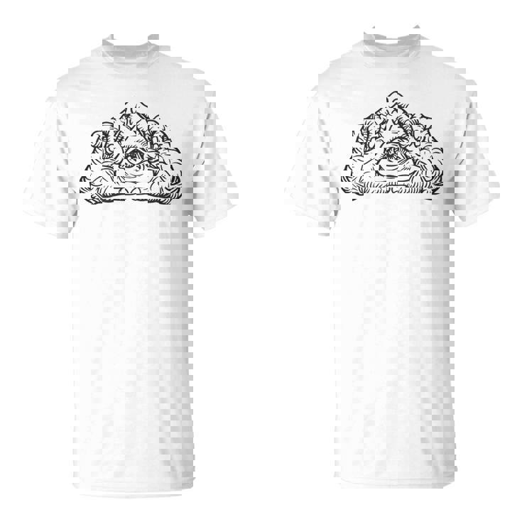 ヒップホップ Y2k Hip Hop ヴィンテージ レトロ エッジの効いたバックプリント ストリートウェア イルミナティ Tシャツ