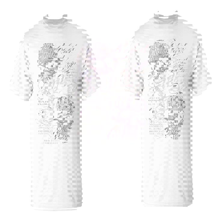 ヒップホップ アーバン ヴィンテージ エッジの効いた Y2k バックプリント ストリートウェア スカル 長袖tシャツ Tシャツ