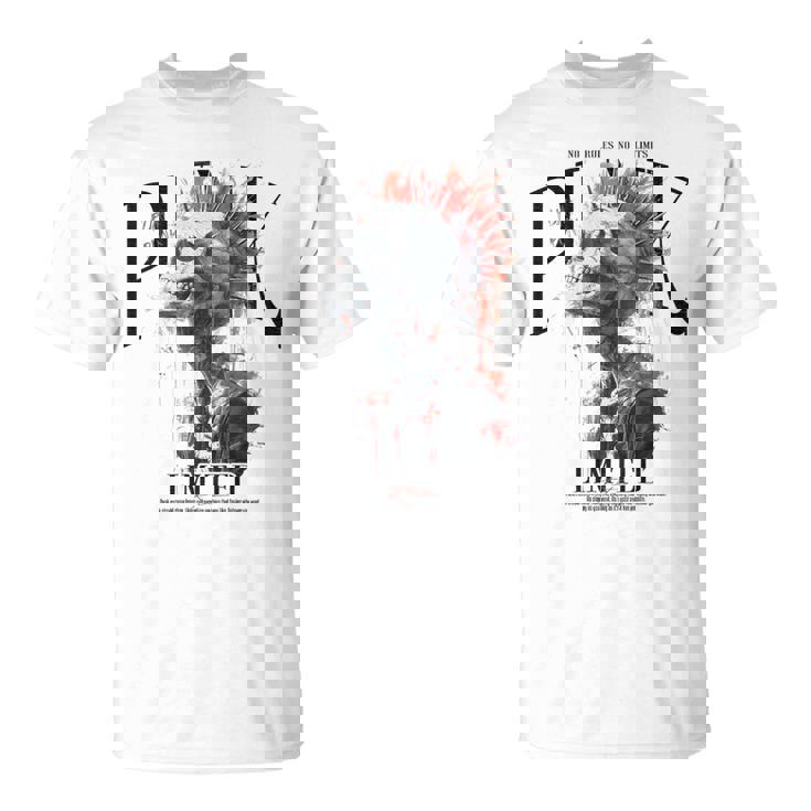 ヒップホップ ヴィンテージ エッジの効いた Y2k バックプリント ストリートウェア パンク スカル Tシャツ