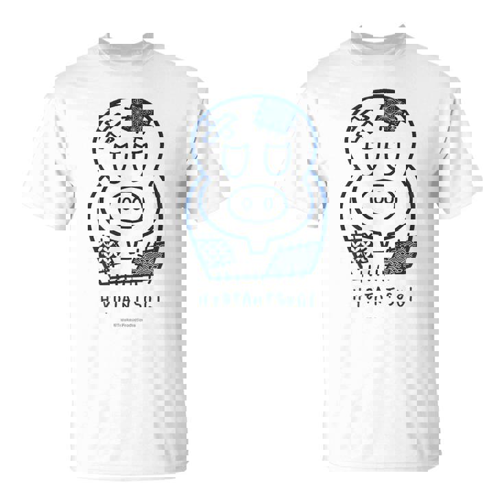 ヒョウタンツギ 和柄パッチ Ctezuka Productions Tシャツ