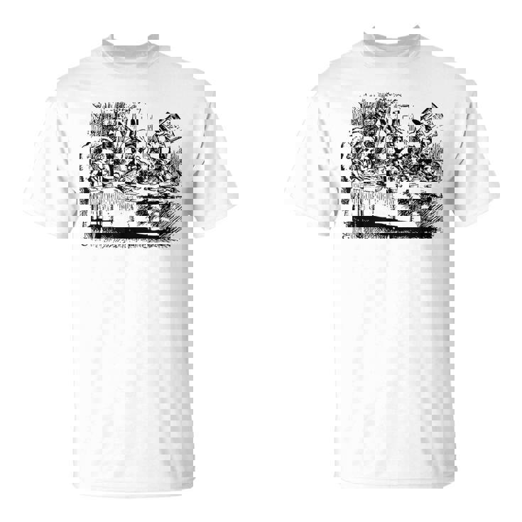 ビッグテキサス 不思議の国のアリス マッドハッターズ ティーパーティーtシャツ Tシャツ