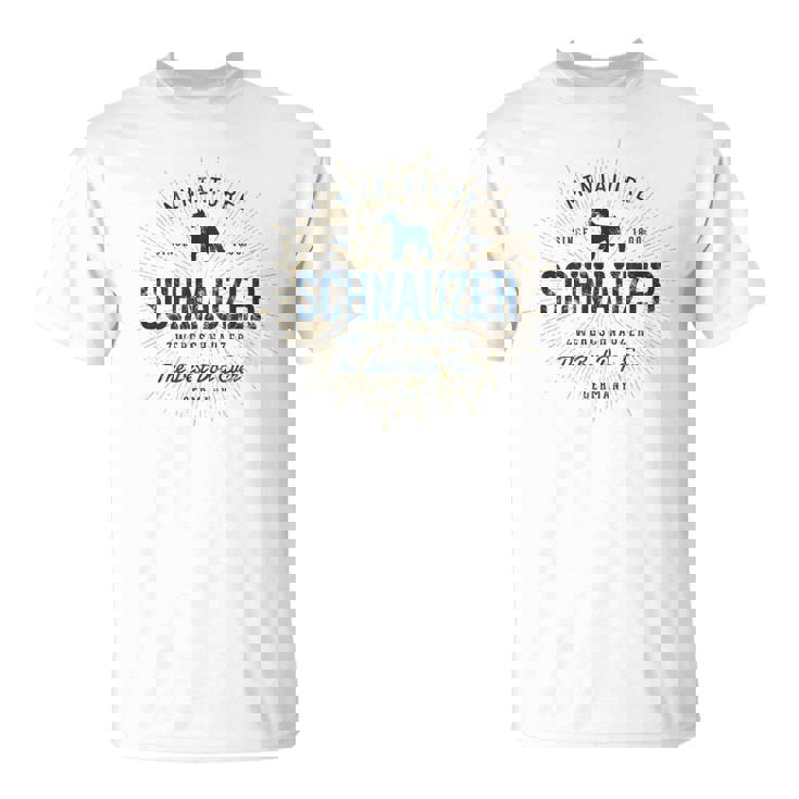 ビンテージ ミニチュア・シュナウザー レトロ Tシャツ