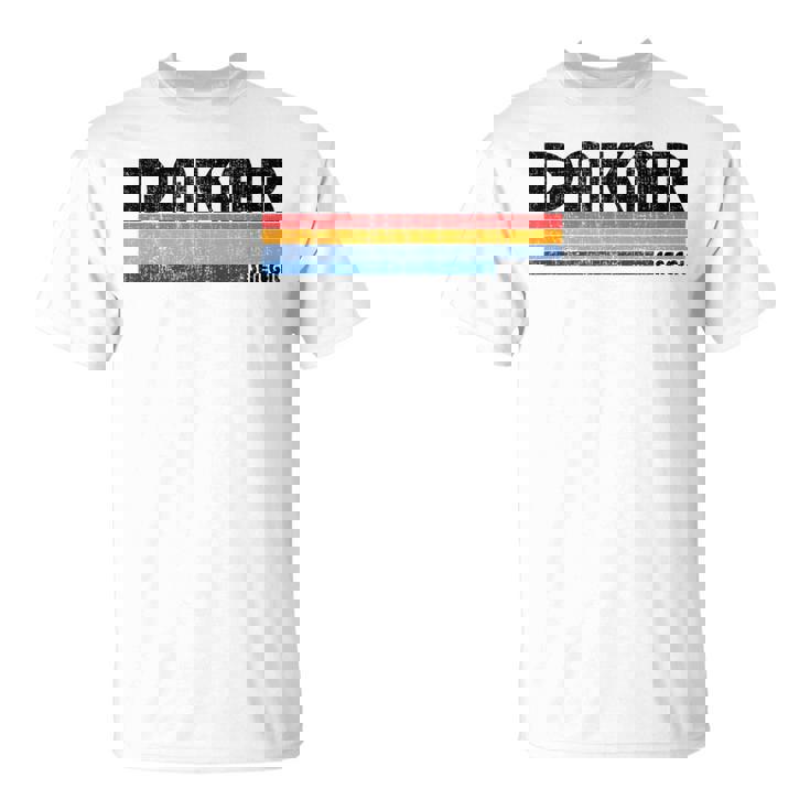 ビンテージ70年代80年代スタイルのダカール、セネガル。 Tシャツ