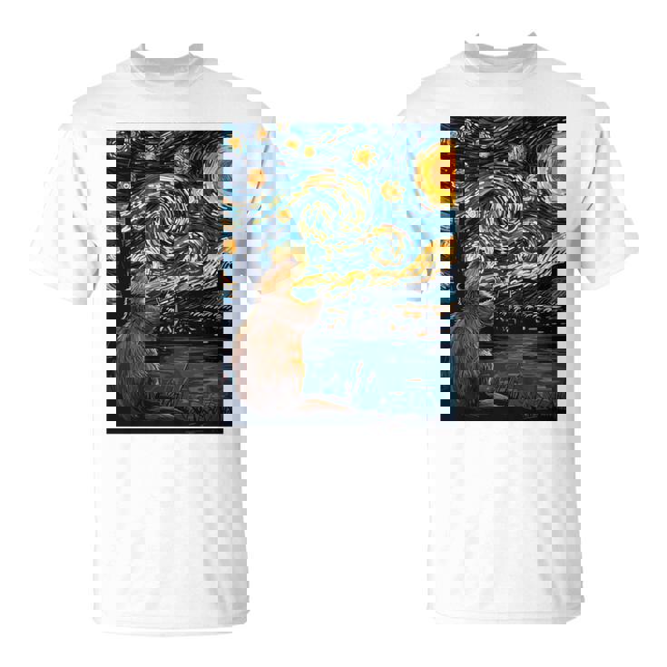 ビーバースターリーナイトヴァンゴッホ 長袖tシャツ Tシャツ