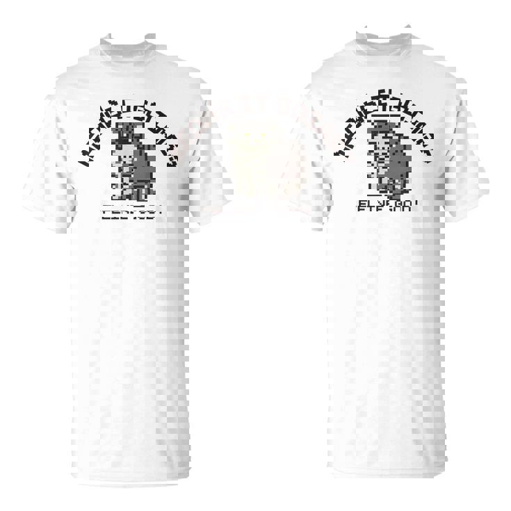 ピクセル アニマルズ マヌルネコ Manul Pallas's Cat 黒フォント Tシャツ