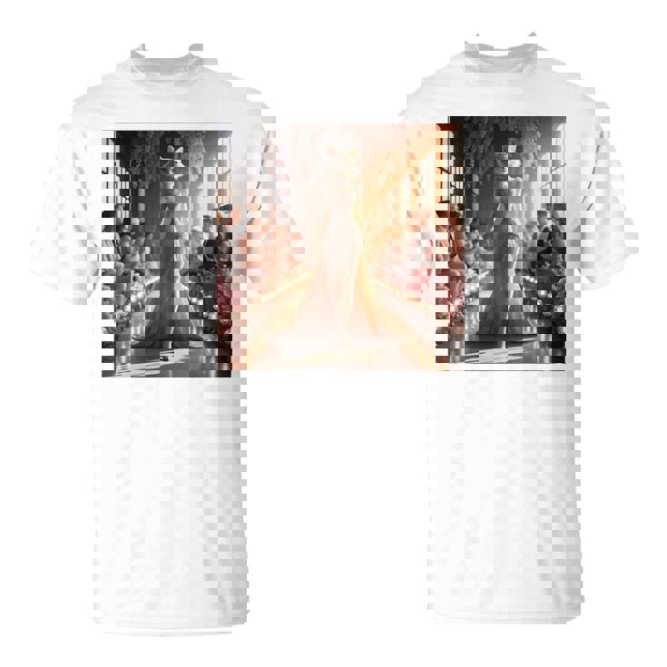 ファンタジー表彰台 美しい猫 長袖tシャツ Tシャツ