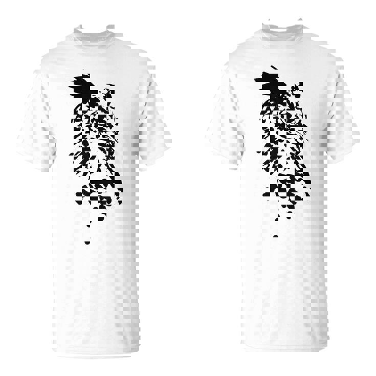 フクロウ -ブラックホワイト-クールな女性男性子供動物 Owl Tシャツ