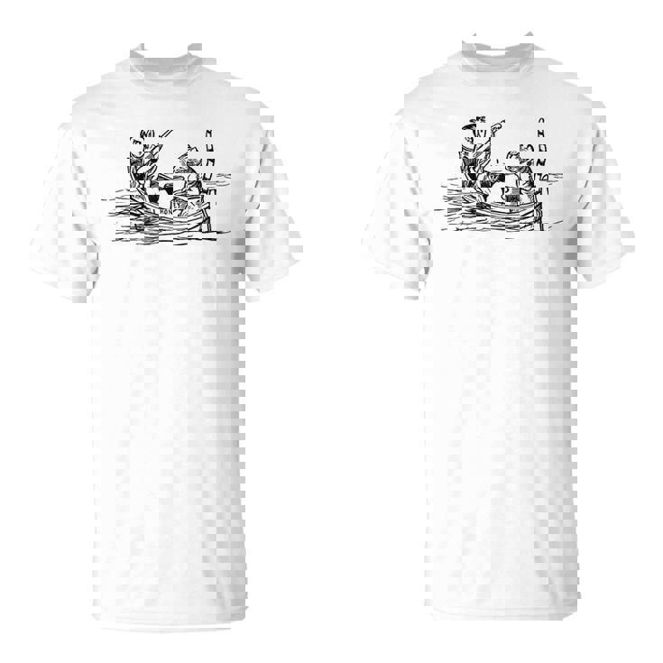 フクロウとプッシーキャット エドワード・リア Tシャツ