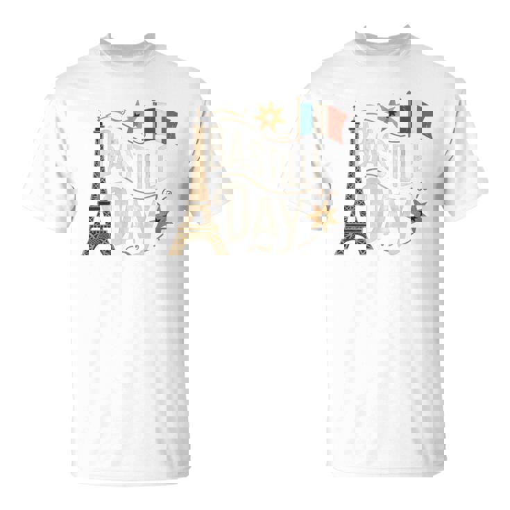 フランスの国旗 ヴィンテージ バスティーユの日 2019 パリ 1789 フランス 長袖tシャツ Tシャツ