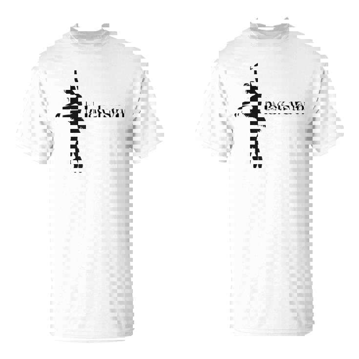 ブラックスワンレイクバレエバレリーナポワントダンスダンサーグラフィック Tシャツ