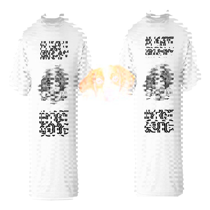 ブリタニー・スパニエル犬を連れて行けないなら行かない Tシャツ