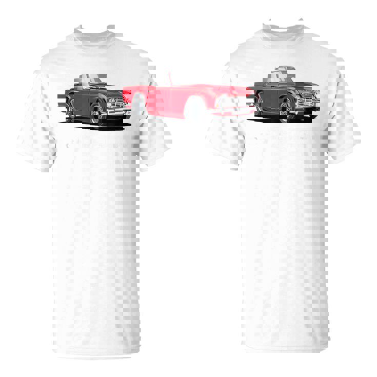 ブリティッシュクラシックスポーツカー トライアンフ Tr4 Tシャツ