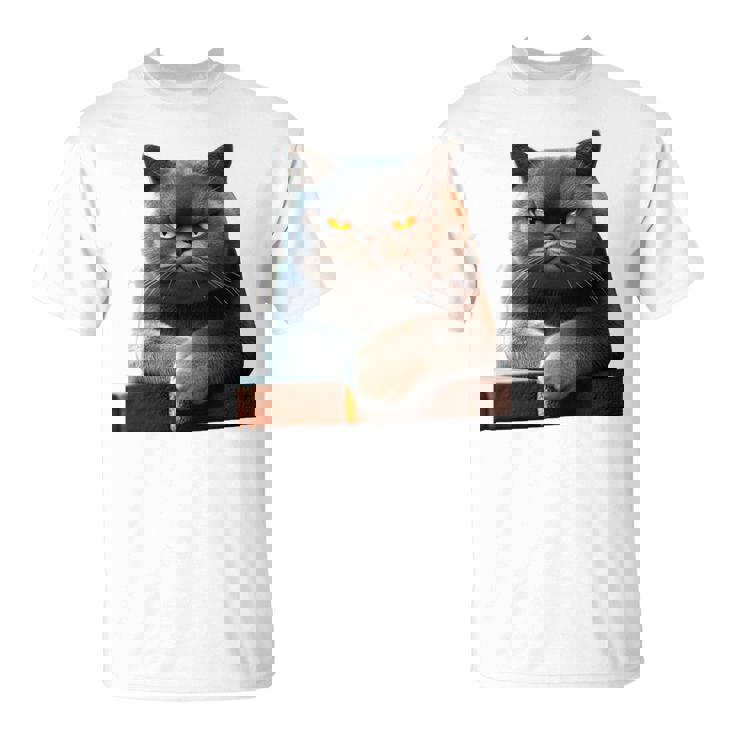 ブリティッシュショートヘア猫猫ママ猫ママかわいい猫 長袖tシャツ Tシャツ