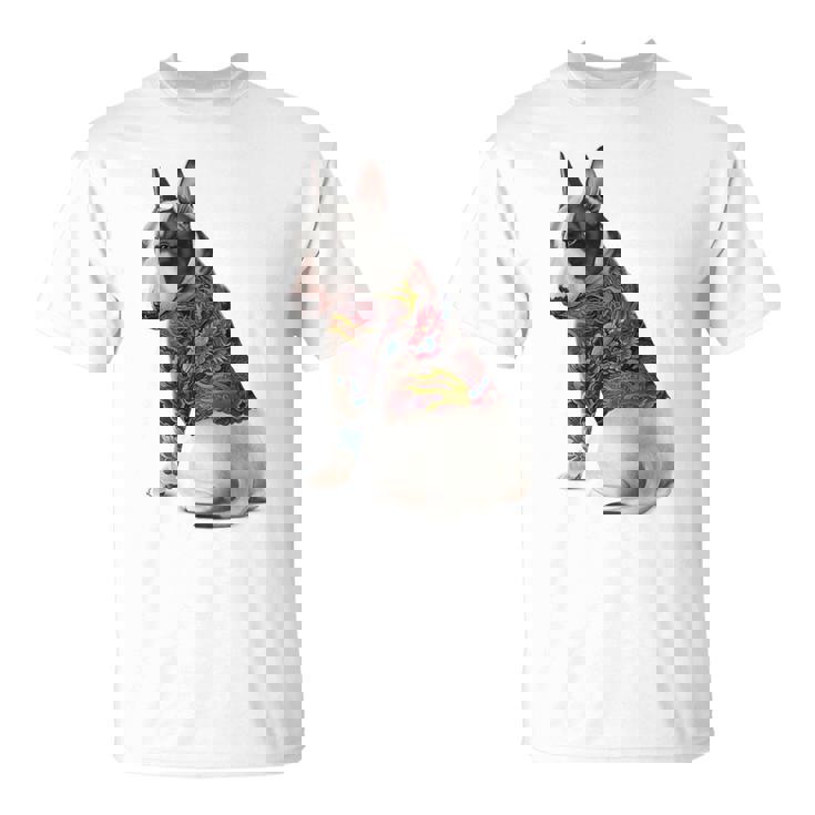 ブルテリア犬 日本龍 タトゥー入り イレズミ Tシャツ